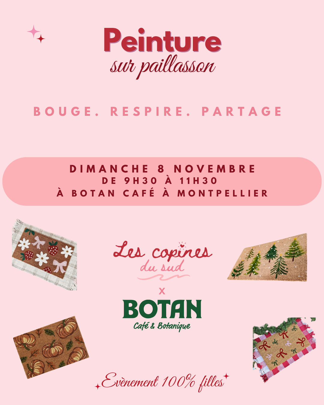 ATELIER PEINTURE SUR PAILLASSON - MTP