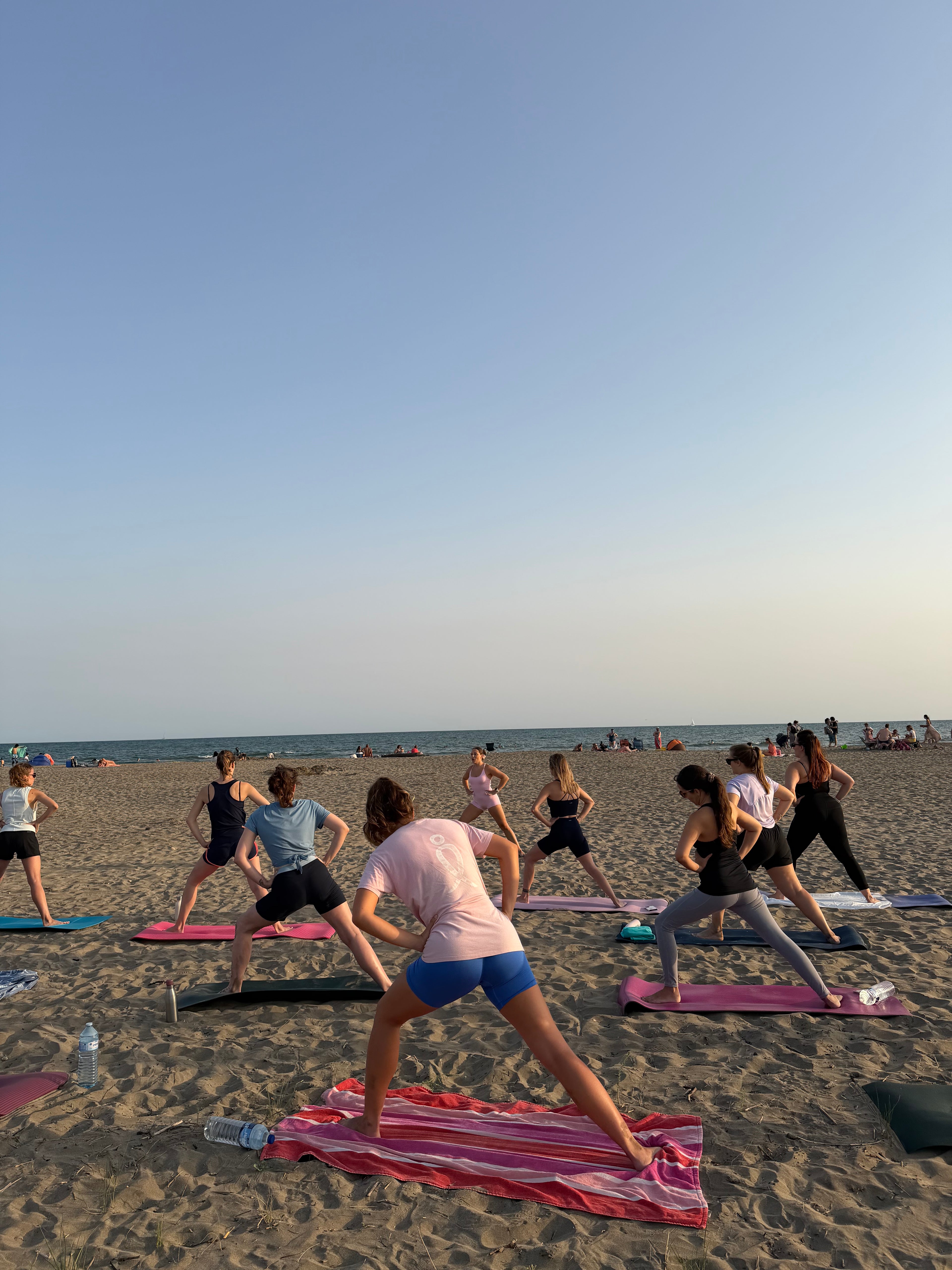 Pilates sunset à la mer - Grau du Roi