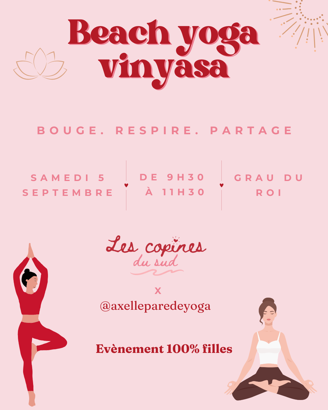 YOGA VINYASA À LA PLAGE