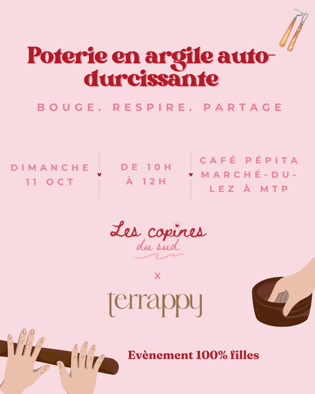 POTERIE EN ARGILE AUTO DURCISSANTE - MONTPELLIER