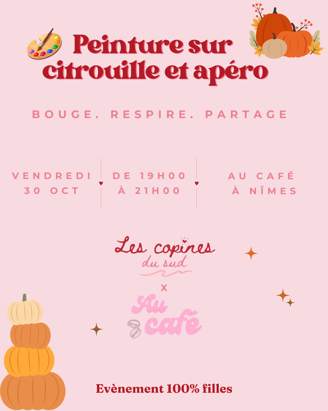 PEINTURE SUR CITROUILLE - NIMES