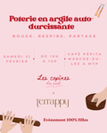Atelier poterie en argile auto durcissante