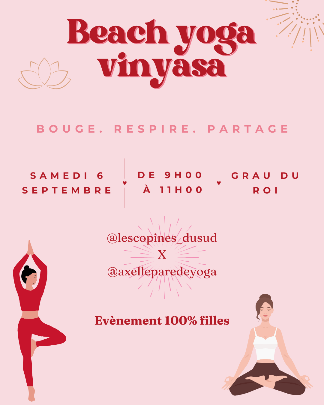 YOGA VINYASA À LA PLAGE