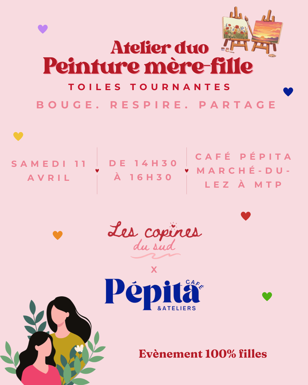 PEINTURE MÈRE & FILLE - MONTPELLIER