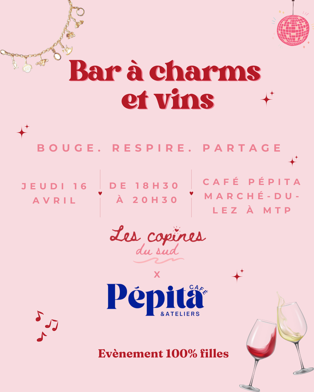 Atelier bar à charms