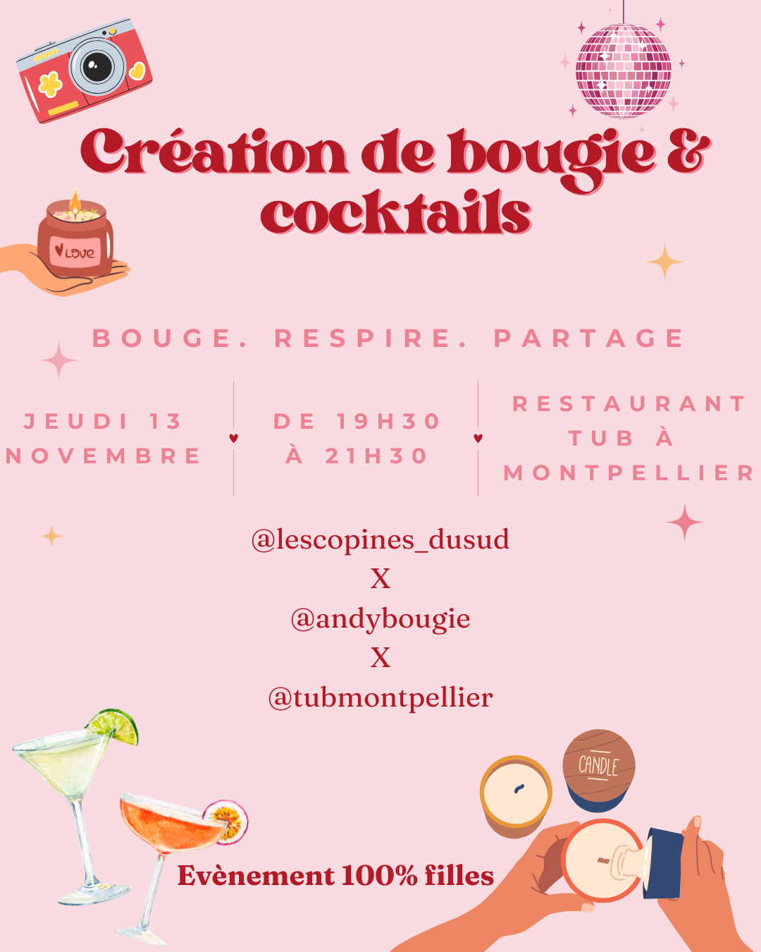 CRÉATION DE BOUGIE AU RESTAURANT TUB